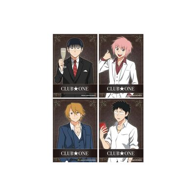 Anime Eburdei Host 01 Hajime, Koichi, Ryoichi, Senichi [Official Illustration] L Edition Bromide Set of 4