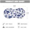 Kigai Blue White Flowers Burp Cloths for Baby 2 PCS Ultra Soft & Absorbent Muslin Burping Cloths Newborn Spit Up Rags for Boys & Girls, 11x22 inch view 2