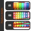 Baby Piano Xylophone, Musical Toys, Kids Electronic Piano Educational Beginner Multicolored Colorful Musical Instruments Toy view 3