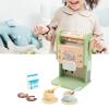 Wooden Pretend Maker Kit with Sound Effects for Girls Boys Playset Kitchen Accessories Manual Hand Crank view 3