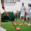 2-Pack Adjustable Backyard Golf Game Clubs, Telescopic 18"38" Shafts, Oversized Forgiving Heads, Durable Chipping Sticks for Indoor & Outdoor Yard Games, Use with Plastic or Foam Balls view 3