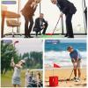 2-Pack Adjustable Backyard Golf Game Clubs, Telescopic 18"38" Shafts, Oversized Forgiving Heads, Durable Chipping Sticks for Indoor & Outdoor Yard Games, Use with Plastic or Foam Balls view 4