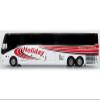H3-45 Bus Holiday Tours White with Red Graphics Limited Edition 1/64 Diecast Model 64-0616 view 2