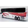 H3-45 Bus Holiday Tours White with Red Graphics Limited Edition 1/64 Diecast Model 64-0616 view 3