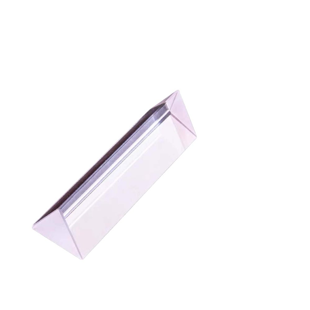Crystal Clear Optical Glass Triangular Prism for Photography Rainbow Prism Crystal prisms Light Spectrum Experiments for Stunning Rainbow Effects & Science Education (80mm)