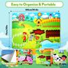 Farm Animal Felt Board - Busy Wall Toys with Large Barn Theme, Montessori Sensory Interactive Board, Youth Home and Classroom Preschool Learning Game Kit view 2