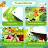 Farm Animal Felt Board - Busy Wall Toys with Large Barn Theme, Montessori Sensory Interactive Board, Youth Home and Classroom Preschool Learning Game Kit view 4