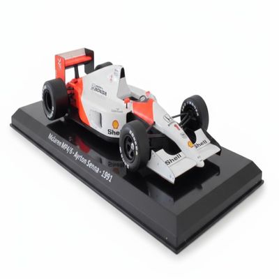- 1/24 Formula 1 Car Compatible with McLaren MP4/6#1 Ayrton Senna World Champion 1991- OR095