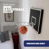 Cali Kiwi Pros MVP Mini Indoor Basketball Hoop & Ball Set. Unique Over The Door or Wall Option 5 Mini Basketballs for Indoor Fun. (Black White Pro MVP) view 3