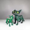 3D Printed Flexible Spooky Cat Halloween Special Toy  Articulated Single Head, Flexible Model  Colors Multi Color 3, Small: 115mm (Length) view 1