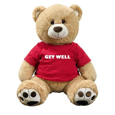 Anico 36" Tall (3 Foot) with Get Well T Shirt with Customizable Name