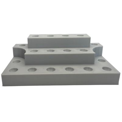 Tiered Marbles Display Holds 18 Marbles 5/8" to .72"- Sphere Display Great for Shelves (Gray)