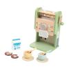 Luwecf Wooden Pretend Maker Kit Hand Crank for Playset Rounded Edges Interactive Coffee Machine Toy view 1