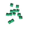100Pcs Acrylic Dice Cubes Building Blocks 0.3inch DIY Stacking Toy Sensory Training Toys Board Game for Homes Classrooms- Green view 2