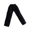 1/12 Scale Doll Cargo Pants for 6 inch Male Action Figures, Straight Leg Miniature Pants BJD Doll Clothing Accessory- Black view 2