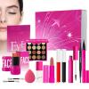 Beginner Makeup Kit - Sweat Proof Eyeshadow Brush Long Lasting Tool, Make Up Tool Sets for Women Girl Adults Birthday Halloween Play Toy Pretend Princess view 1
