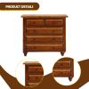 1/12 Dollhouse Cabinet Dollhouse Accessories,Wood,Showcase,Miniature Display Cabinet,for Bathroom Living Room Bedroom Hallway view 3