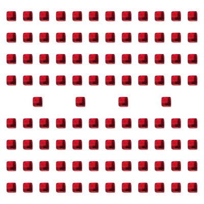 blloocod 100Pcs Acrylic Dice Cubes Building Blocks 0.3inch DIY Stacking Toy Sensory Training Toys Board Game for Homes Classrooms- Red