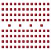 blloocod 100Pcs Acrylic Dice Cubes Building Blocks 0.3inch DIY Stacking Toy Sensory Training Toys Board Game for Homes Classrooms- Red view 1