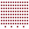 blloocod 100Pcs Acrylic Dice Cubes Building Blocks 0.3inch DIY Stacking Toy Sensory Training Toys Board Game for Homes Classrooms- Red view 3