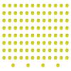 blloocod 100Pcs Acrylic Dice Cubes Building Blocks 0.3inch DIY Stacking Toy Sensory Training Toys Board Game for Homes Classrooms- Yellow view 2