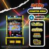 Arcade Classics - WWE Counter Series Game Machine, 4 Games, 8" Liquid Crystal Screen - Mini Cabinet, Portable Gaming, Retro, Countertop Console, Basement Decoration, Man Cave view 2