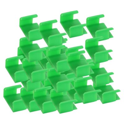 30x Train Track Fixing Clips, Sturdy Track Connectors Accessories Set for Wooden Railway Toys, Compatible with Major Brands for Children 3 4 5 Years Old- Green
