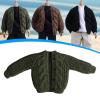 1/12 Scale Doll Clothes Handmade Fashion Sweater Cardigan Miniature Clothing for 6 inch Action Figures- Green view 3