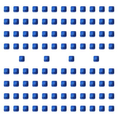 blloocod 100Pcs Acrylic Dice Cubes Building Blocks 0.3inch DIY Stacking Toy Sensory Training Toys Board Game for Homes Classrooms- Blue