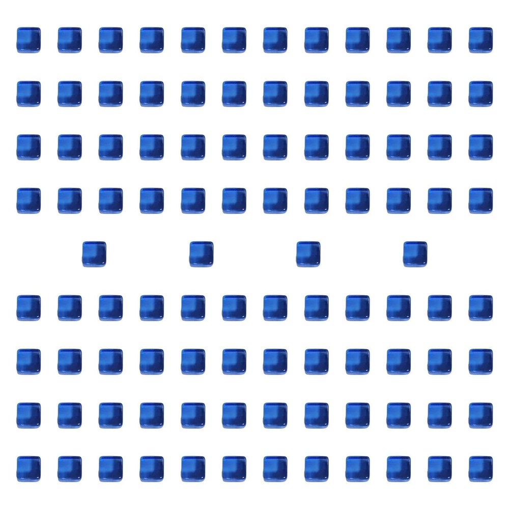 blloocod 100Pcs Acrylic Dice Cubes Building Blocks 0.3inch DIY Stacking Toy Sensory Training Toys Board Game for Homes Classrooms- Blue