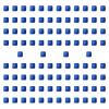 blloocod 100Pcs Acrylic Dice Cubes Building Blocks 0.3inch DIY Stacking Toy Sensory Training Toys Board Game for Homes Classrooms- Blue view 1