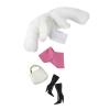 1/6 BJD Dolls Clothes Set 5-Piece Apparel Fashion Pack for 30cm Dolls with Top Pants Coat Bag Shoes- White view 2