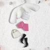 1/6 BJD Dolls Clothes Set 5-Piece Apparel Fashion Pack for 30cm Dolls with Top Pants Coat Bag Shoes- White view 3