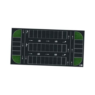 1/64 Parking Lot Play Mat 15.75x31.5 inch Diecast Vehicle Photography Background Desktop Layout Rolled Up Garage Diorama- Style C