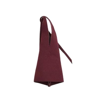 1/12 Scale Figure Dress, Neck Tie Retro Fashion Casual Sleeveless Mini Short Dress for 6 inch Female Accessory- Dark Red