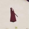 1/12 Scale Figure Dress, Neck Tie Retro Fashion Casual Sleeveless Mini Short Dress for 6 inch Female Accessory- Dark Red view 3