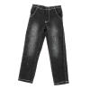 1/12 Scale Action Figures Denim Pants, Handcrafted Miniature Apparel for 6 Inch Dolls, Doll Wardrobe Clothing Accessory- Black view 3