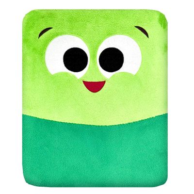 ABCmouse Shapeys Remy Rectangle Plush Pillow  Soft Two-Tone Green Reading Buddy for Kids Ages 3+, Rectangle Shape Recognition, Back & Arm Support, Geometry Learning & Cozy Comfort