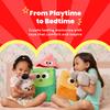ABCmouse Shapeys Remy Rectangle Plush Pillow  Soft Two-Tone Green Reading Buddy for Kids Ages 3+, Rectangle Shape Recognition, Back & Arm Support, Geometry Learning & Cozy Comfort view 4