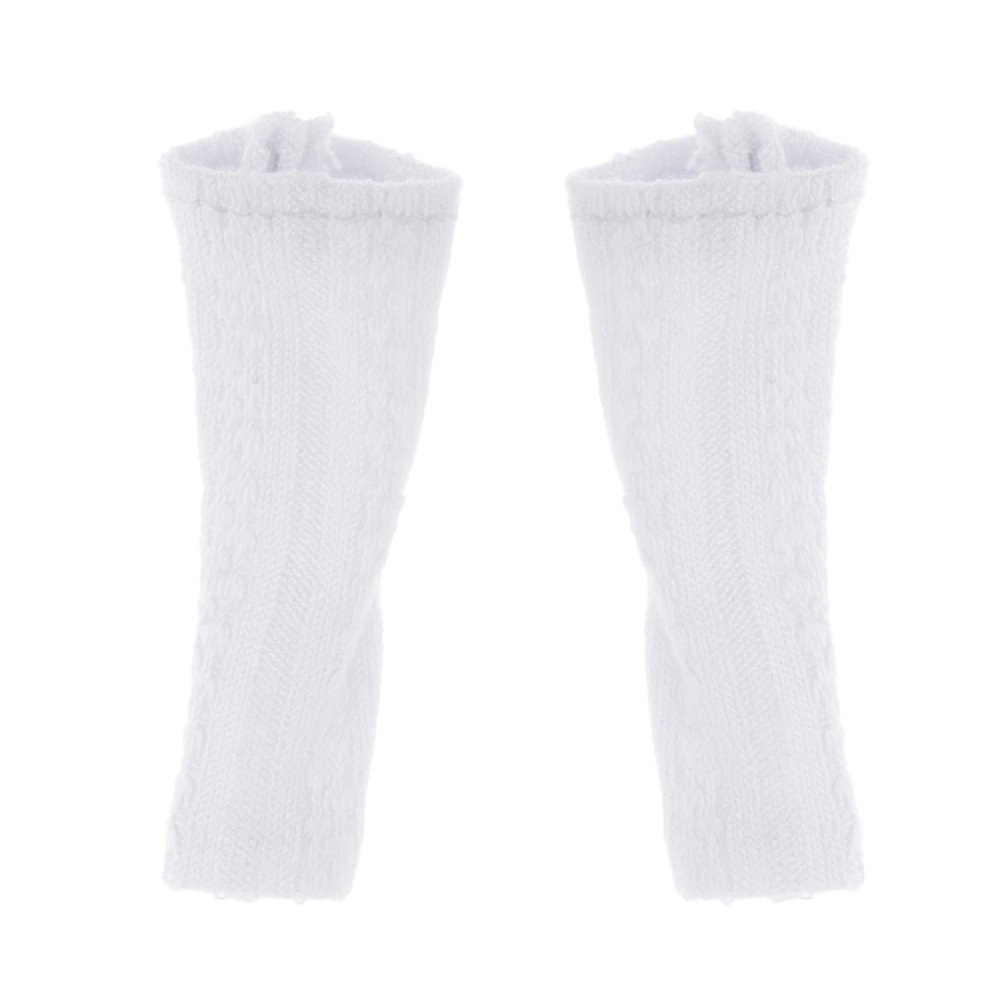 1/12 Scale Female Figure Socks Stockings Doll Clothes Miniature Fashion Boot Socks for 6 Inch Articulated Figures- White