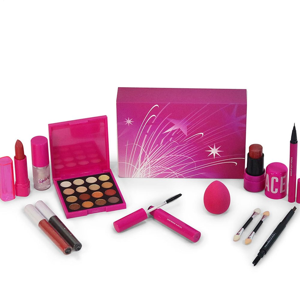 Full Professional Sweat Proof Tool - Long Lasting Makeup Kit, Beginner Make Up Set, Womens Beginner Makeup Kit | For Girl Adults Christmas Birthday Halloween Play Toy Pretend