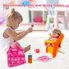 Baby Doll Accessories Magic Bottle Set - Doll Feeding Pretend Playset with Disappearing Milk & Juice Bottles,Handbag Pacifiers Bowl Diaper & Bib Doll Bottle Toys set Gift for Kids Girls Ages 3+ view 4