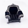 1:12 Black Victorian Sofa, Dollhouse Miniature Furniture, Home Decoration Ornament (Small) view 2