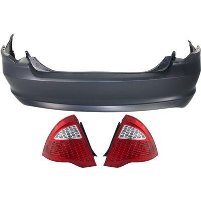 Bumper Cover Kit For 2010-2012 for Fusion Rear 3pc