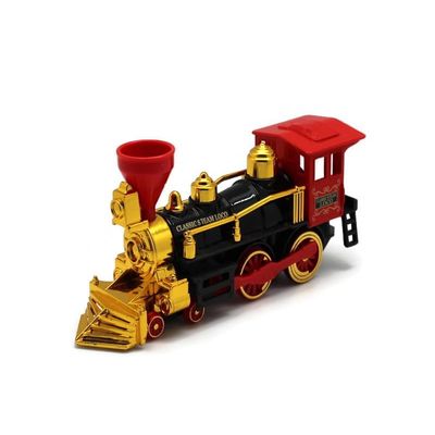 7" Classic Steam Engine Pullback No Product Box (Black)