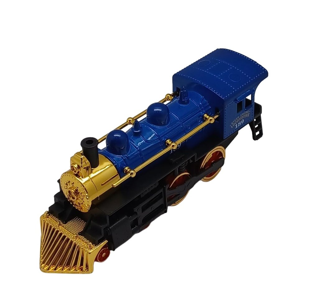 7" Steam Engine Locomotive Pullback No Product Box (Blue)