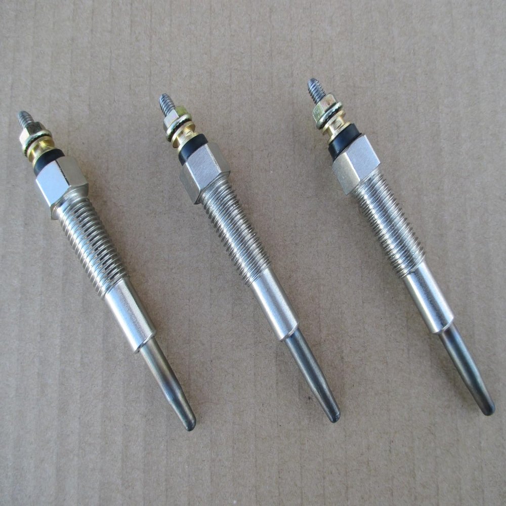 Replacement for fits 3 GLOW PLUGS FOR SHIBAURA SD1540 SD4003 SD4043 SD4603 SD4643 SP1500 SP1540