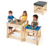 Plum Wooden Sand and Water Table with Cover, 2 Toddler Sensory Table, Summer Outdoor Activity, Sensory Playset, Kids Outdoor Play Equipment, Sturdy, Durable, Weatherproof, Easy to Clean, Age 18+Months view 1