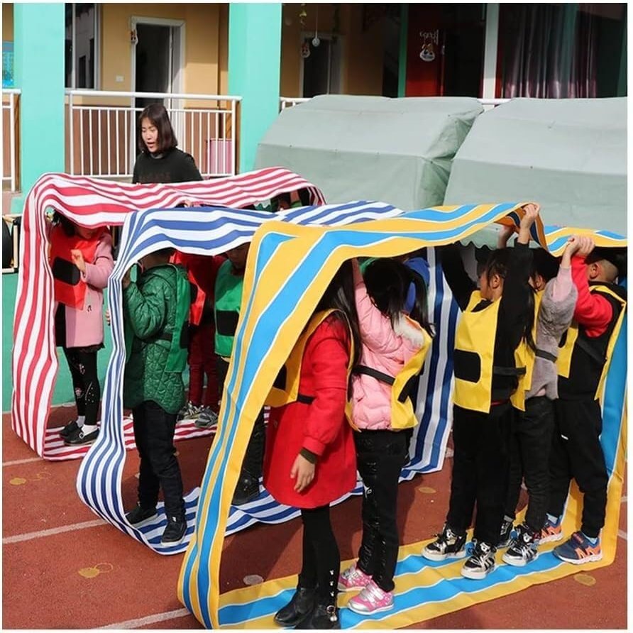 3PCS Teamwork Games Playing Run Mat Outdoor Party Games(Kids-4M)
