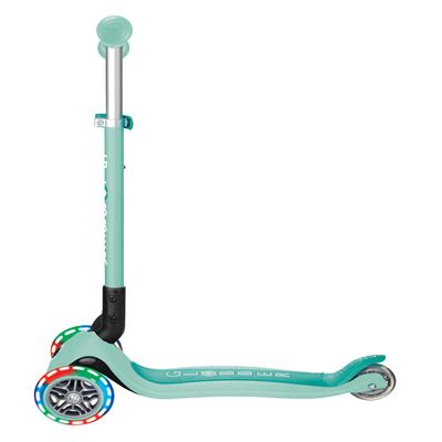 Globber Primo Foldable Scooter Lights Mint